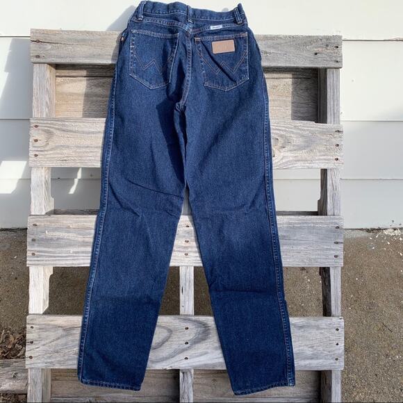 Vintage Wrangler high rise wedgie taper ankle Jean 7/8x34 - Picture 4 of 5